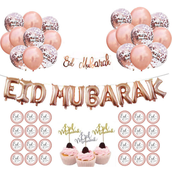 Partyset 'Eid Mubarak' Rosé