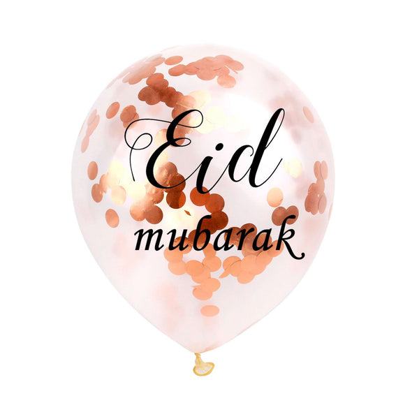 "Eid mubarak" konfetti ballonger