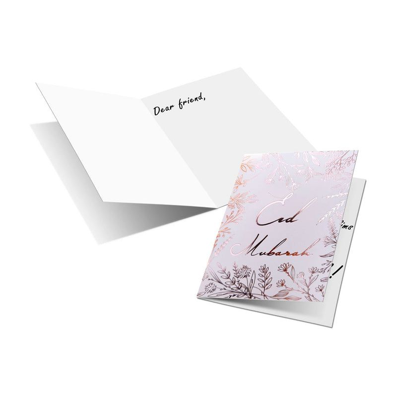 Eidkort "Rosé guld", med kuvert (5 -pack)