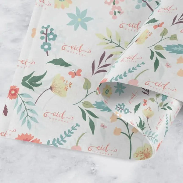 Presentpapper Eid Blommig